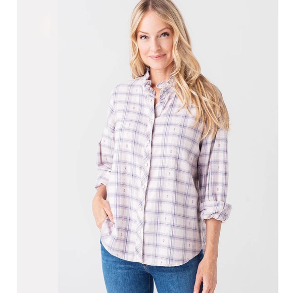 Xirena Jensen Plaid Flannel Snap Button Shirt - Picture 1 of 13
